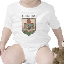 Vintage Bermuda Coat Of Arms Bodysuits