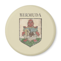 Vintage Bermuda Coat Of Arms Refrigerator Magnets