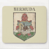 Vintage Bermuda Coat Of Arms Mousepad