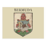 Vintage Bermuda Coat Of Arms Postcards