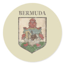 Vintage Bermuda Coat Of Arms Stickers