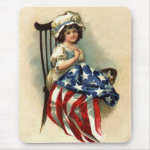 Vintage Betsy Ross Kid (multiple products) Mouse Pad
