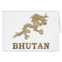Vintage Bhutan Card