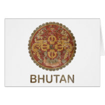 Vintage Bhutan Card