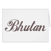Vintage Bhutan Greeting Cards