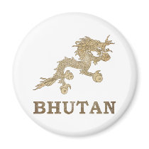 Vintage Bhutan Magnets