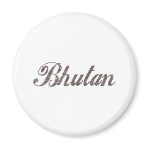 Vintage Bhutan Refrigerator Magnets