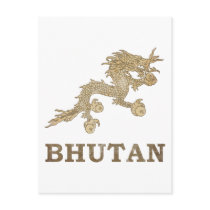 Vintage Bhutan Post Card