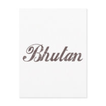 Vintage Bhutan Post Card