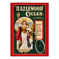 Vintage Bicycle Card: Hazlewood Cycles by VintageCabaret Vintage Bicycle Card: Hazlewood Cycles