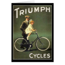 Vintage Bicycle Card : Triumph Cycles by VintageCabaret Vintage Bicycle Card : Triumph Cycles