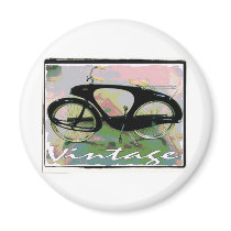 vintage Bicycle magnets by Sirwilliamdesigns vintage Bicycle magnets