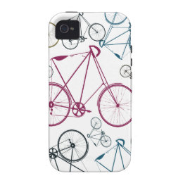 Vintage Bicycle Pattern Gifts for Cyclists Case-Mate iPhone 4 Case
