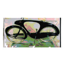 vintage Bicycle Customized Photo Card