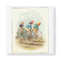 Vintage Bicycle Poster Fridge Magnet