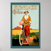 Vintage Bicycle Poster - Kynoch Cycles