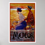 Vintage Bicycle Poster: Meteor Cycles