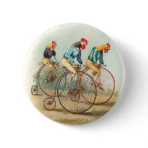 Vintage Bicycle Poster Pinback Buttons