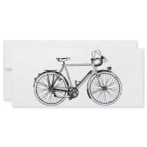 Vintage Bicycle Rack Card Template