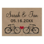 Vintage Bicycle Wedding Place Cards Business Card