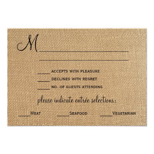 Vintage Bicycle Wedding RSVP Cards