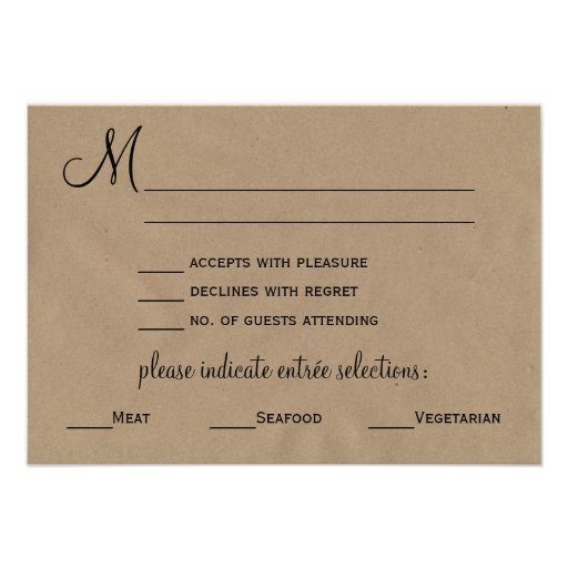 Vintage Bicycle Wedding RSVP Cards