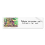 Vintage Bicycle with Flower Basket Bumper Sticker