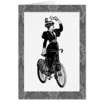 Vintage Bicyclist Greeting Cards