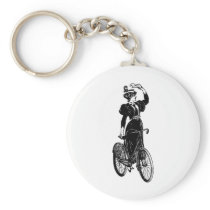 Vintage Bicyclist Keychains