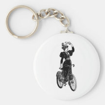 Vintage Bicyclist Keychains