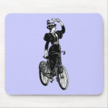 Vintage Bicyclist Mousepads