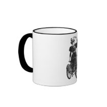Vintage Bicyclist Coffee Mug