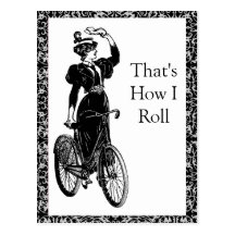 Vintage Bicyclist Post Card
