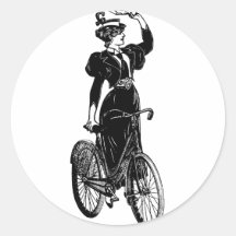 Vintage Bicyclist Stickers
