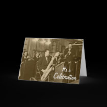 Vintage Big Band Sax cards