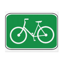 Vintage Bike Sign Postcard