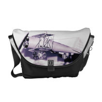 Vintage Biplane Aviator messenger bags