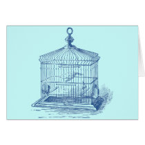 Vintage Bird Cage Card