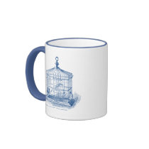 Vintage Bird Cage Mugs