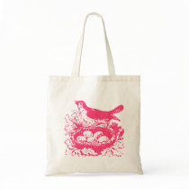 Vintage Bird Eggs & Nest Tote Bag
