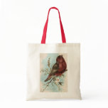 Vintage Bird Print Tote Bags