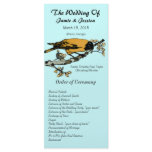 Vintage Bird Wedding Program Rack Cards