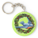 Vintage Bird Wreath Keychains