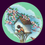 Vintage Birdhouse Stickers