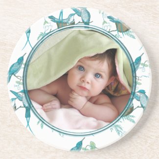Vintage Birds Baby Photo Coasters coaster