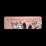 Vintage Birds Christmas Address