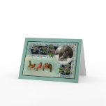 Vintage Birds Christmas Card
