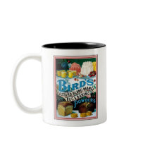 Vintage Birds Custard, Blanc-Mange Egg & Baking Po Coffee Mugs