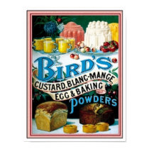 Vintage Birds Custard, Blanc-Mange Egg & Baking Po Poster
