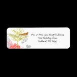 Vintage Birds Musical Coral Damask Tree